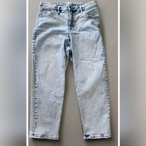 Ava & Viv Acid Wash Light Blue Stretch High Waist Women's Jeans Size 16W